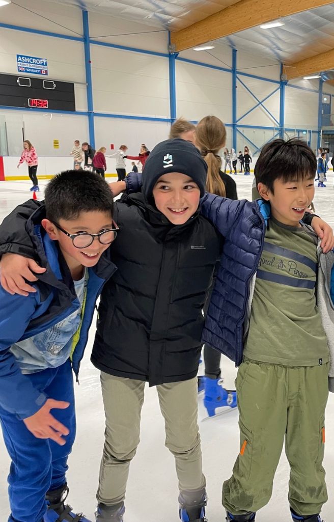 King’s Ely International Prep students ice skating in Cambridge 